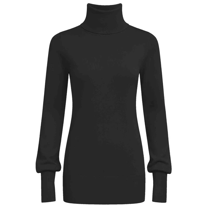 Only-M Trui Ballonmouw Zwart | Tall