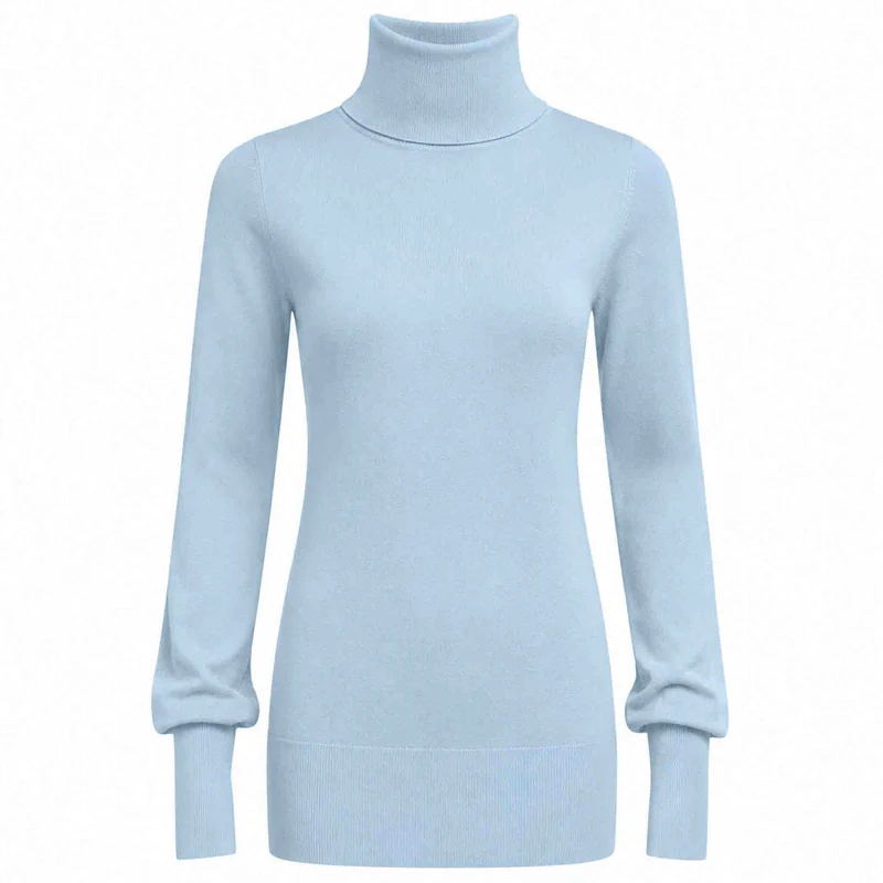 Only-M Trui Ballonmouw Lichtblauw | Tall