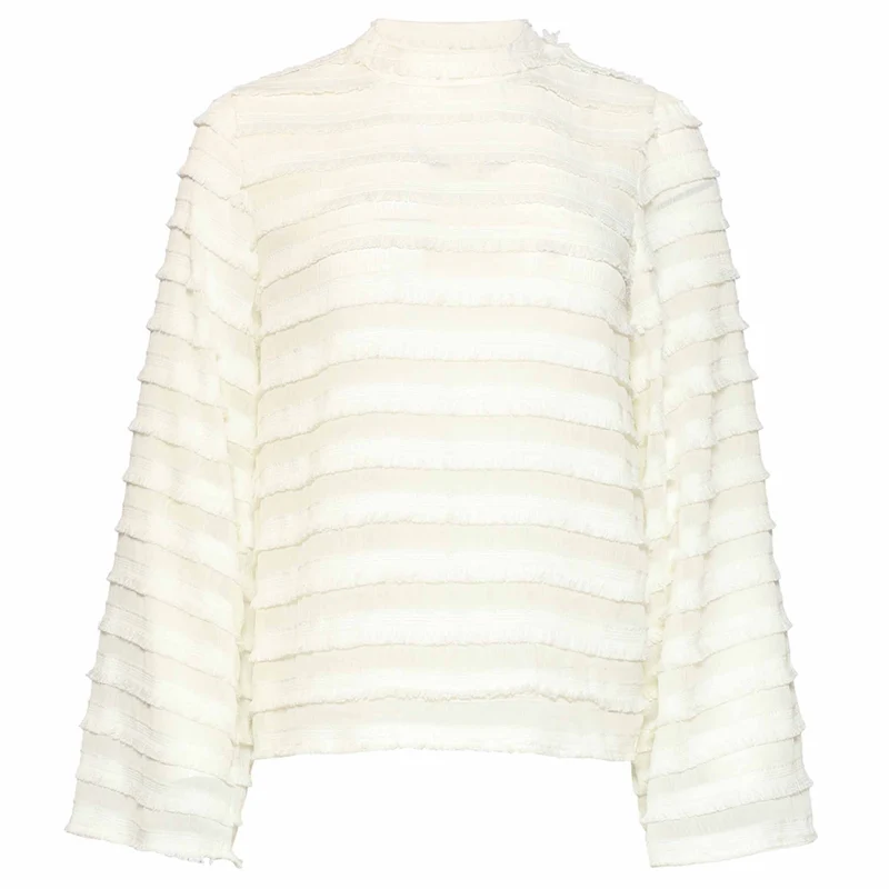 Smashed Lemon Blouse Fringe Offwhite | Tall