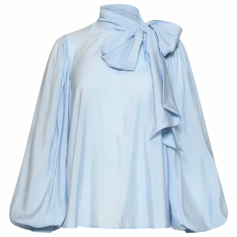 Smashed Lemon Blouse Lichtblauw | Tall