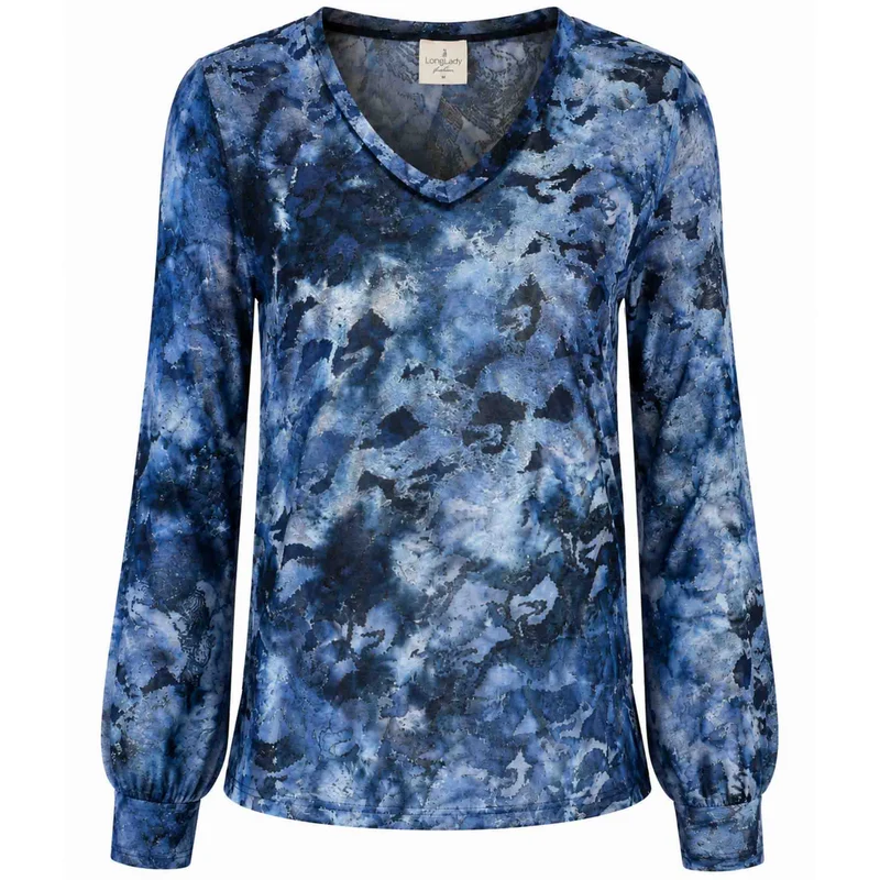 Longlady Shirt Tiske Blauw | Tall
