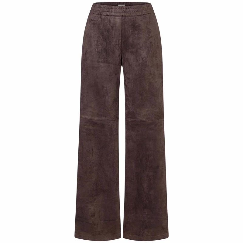 Mac Broek Chiara Suedine Truffle Brown | Tall