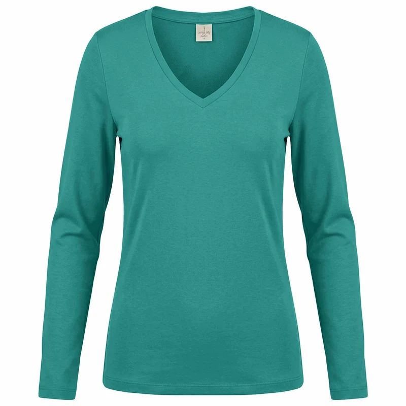 Longlady Shirt Tanja Aquagroen | Tall