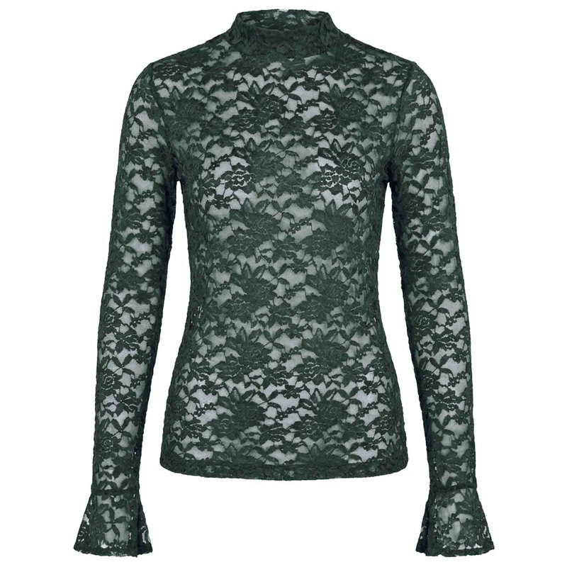 Longlady Shirt Tinke Donkergroen | Tall