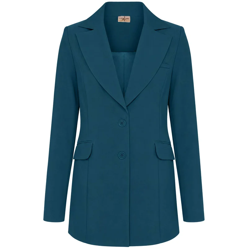 LongLady Blazer Cathy Petrol | Tall