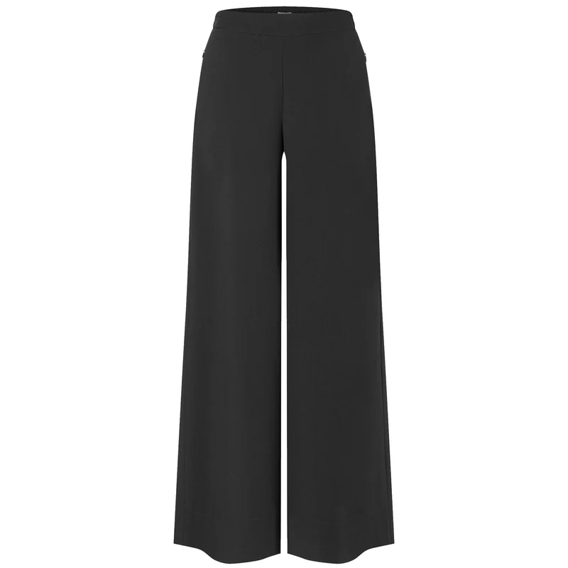 Mac Broek Coralie Crepe Zwart | Tall