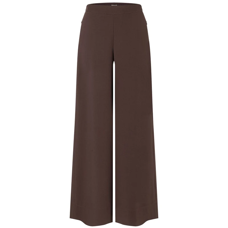 Mac Broek Coralie Crepe Trufflebrown | Tall