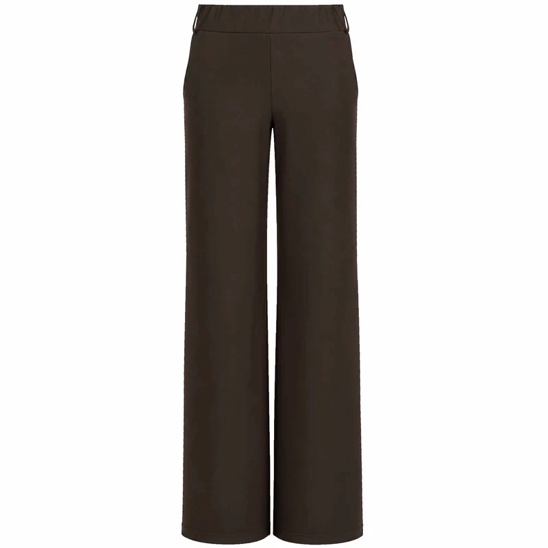 Only-M Broek Sporty Wijd Donkerbruin | Tall