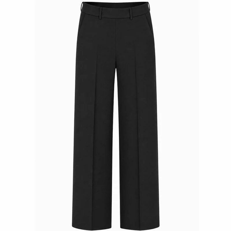 Wonderjeans Broek Jenny Wide Zwart | Tall