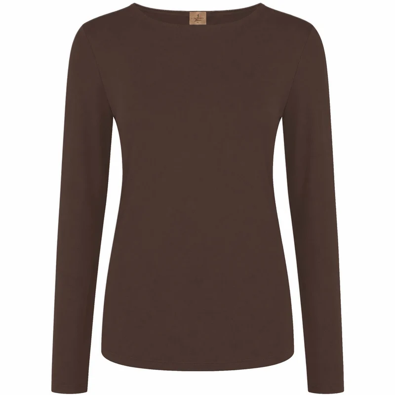 Longlady Shirt Tessi Donkerbruin | Tall