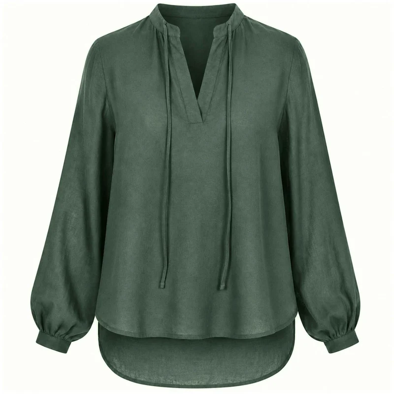 Longlady Blouse Debby Donkergroen | Tall