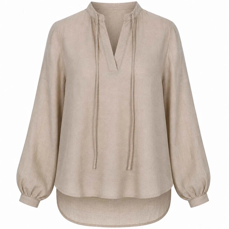 Longlady Blouse Debby Lichtbeige | Tall