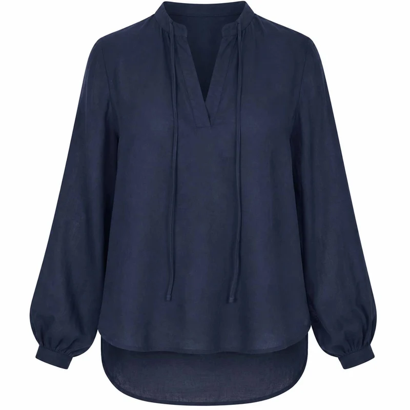 Longlady Blouse Debby Donkerblauw | Tall