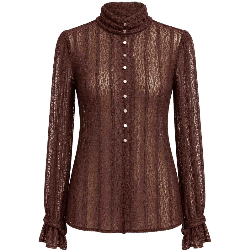 ICNK Blouse Runa Bruin | Tall