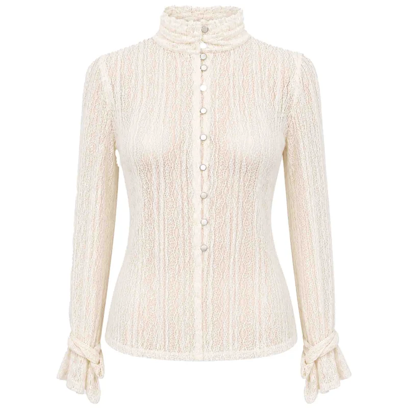 ICNK Blouse Runa Offwhite | Tall