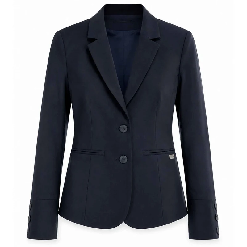 TQ Blazer Manja Textured Donkerblauw | Tall