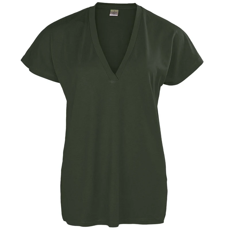 Longlady Shirt Tatjana Donkergroen | Tall