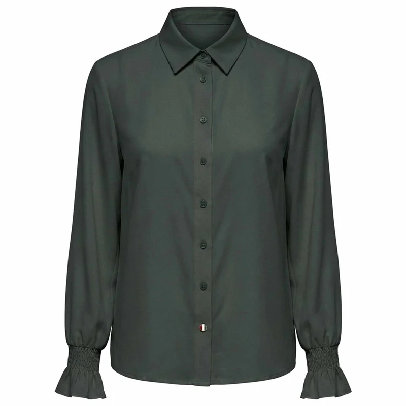 Only-M Blouse Travel Smock Grijsgroen | Tall