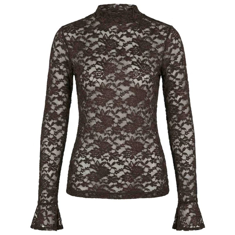 Longlady Shirt Tinke Donkerbruin | Tall