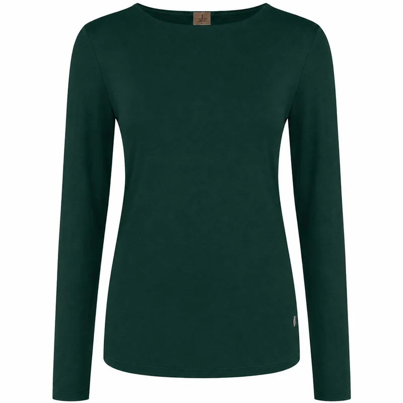 Longlady Shirt Tessi Donkergroen | Tall