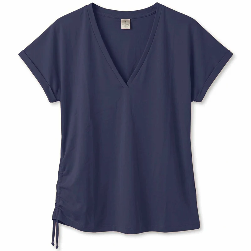 Longlady Shirt Toby Donkerblauw | Tall