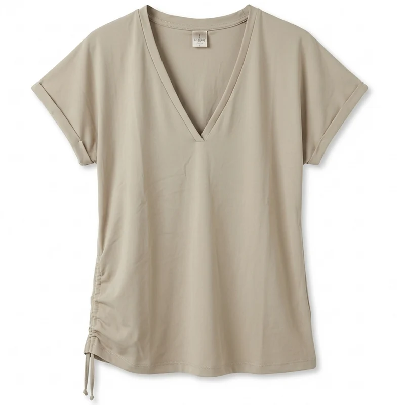 Longlady Shirt Toby Lichtbeige | Tall