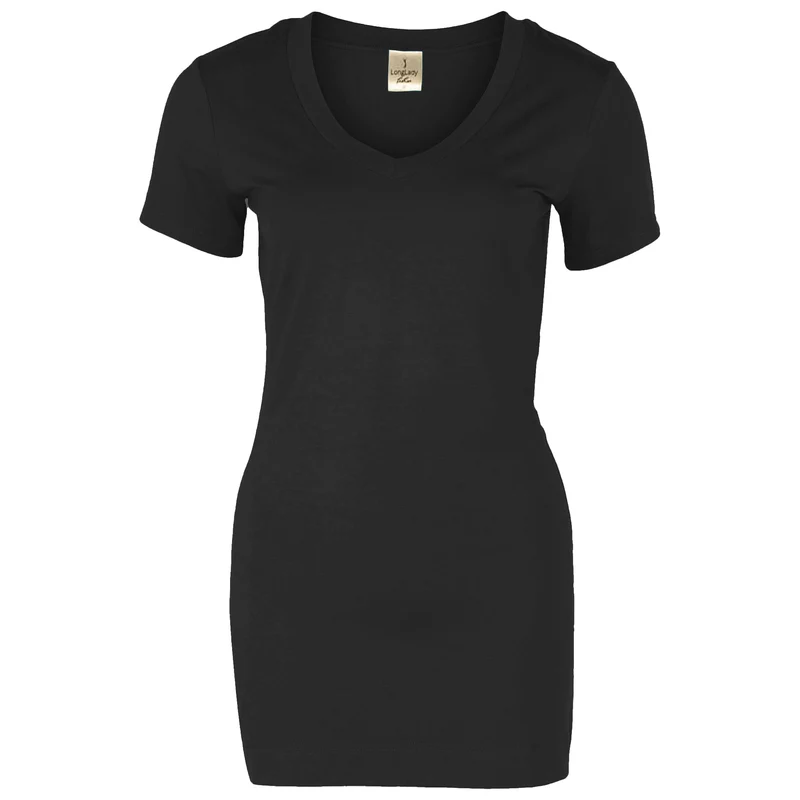 Longlady Shirt Taride Zwart | Tall
