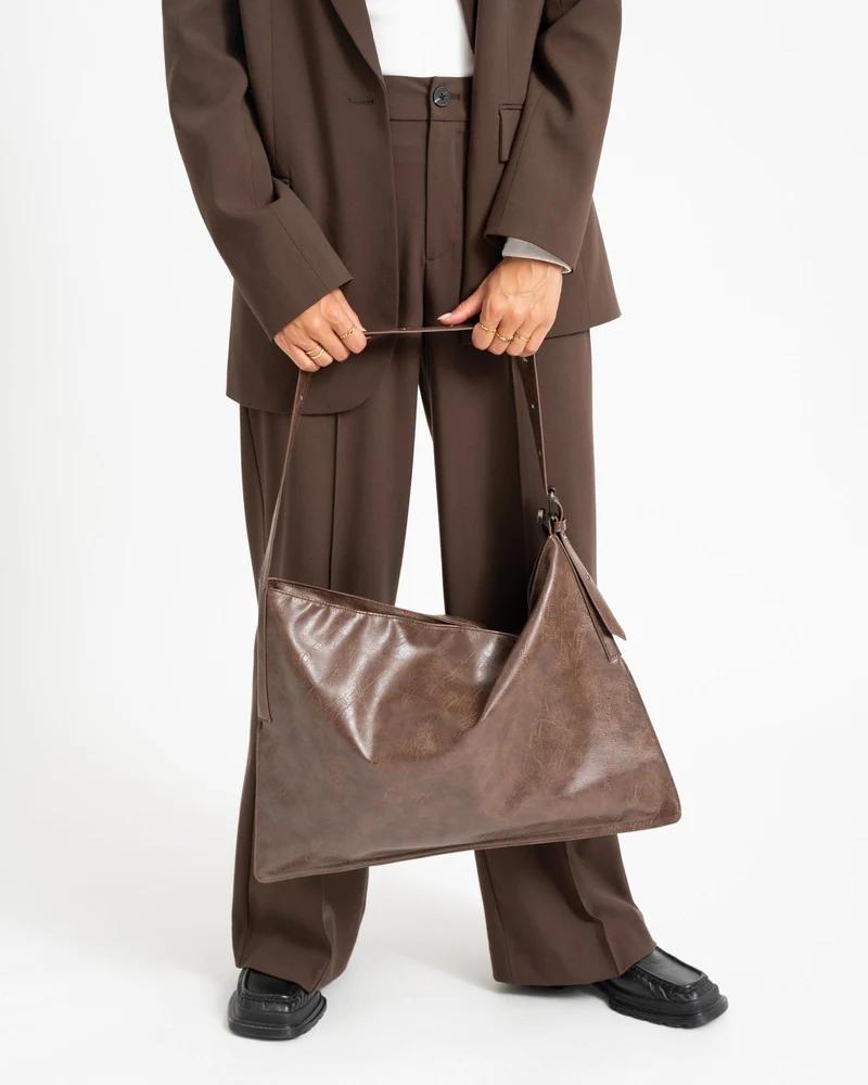 TILTIL Bag Noor Faux Leather Bruin