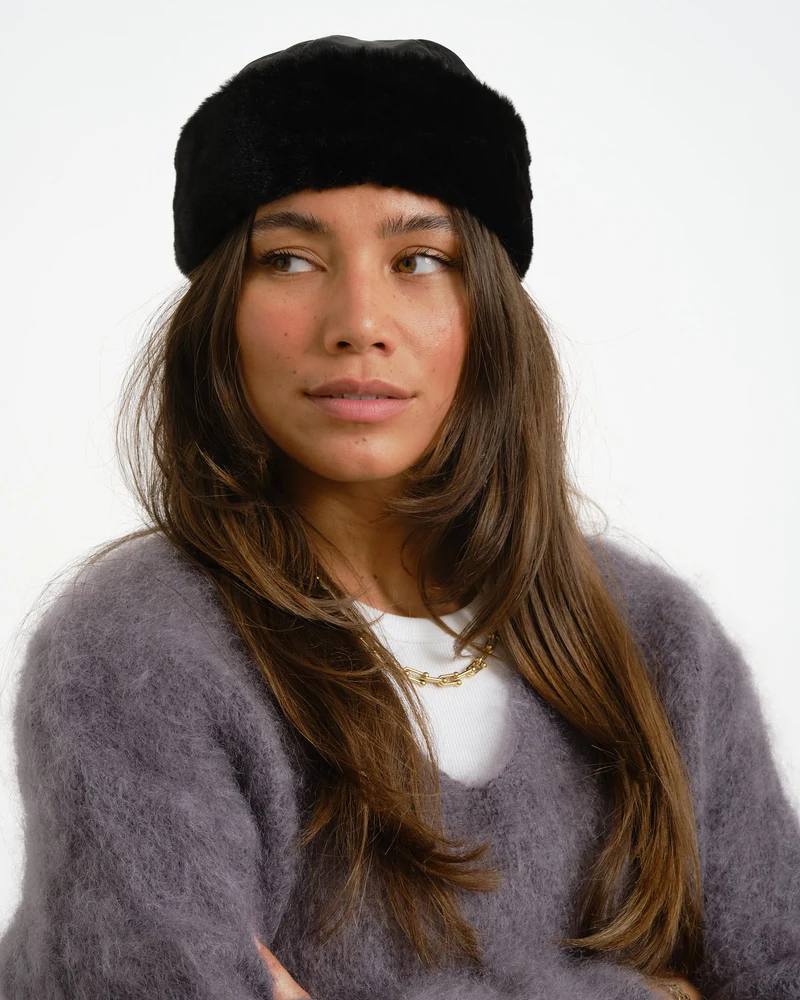 Kangol Aviator Watch Cap Black Zwart