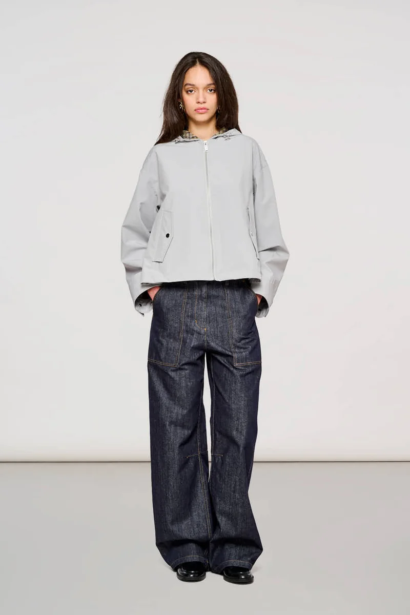 1200 Wien Short Parka Two Layers Vapor Blue