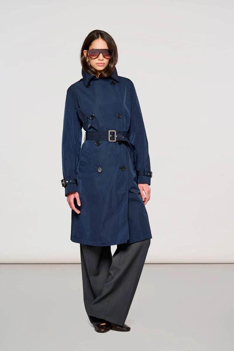2500 Brera Trench Coat in Memory Total Eclipse