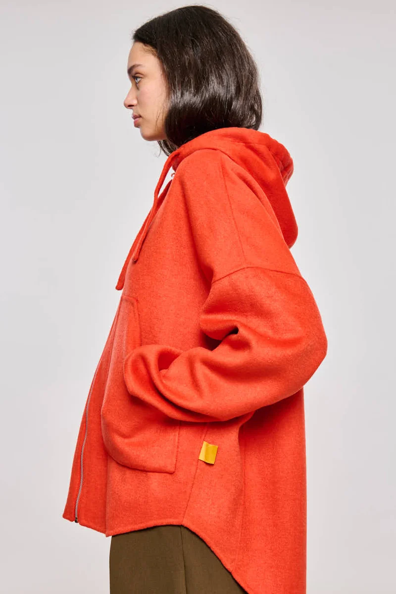 8100 Hackney Hoodie in Double Splittable Molten Lava