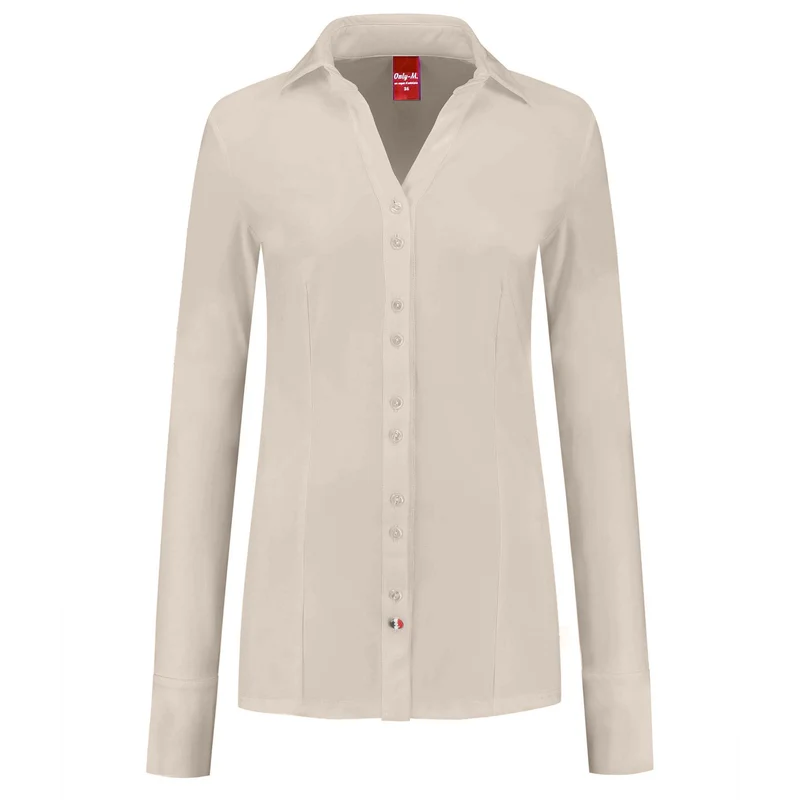 Only-M Blouse Sporty Lichtbeige | Tall