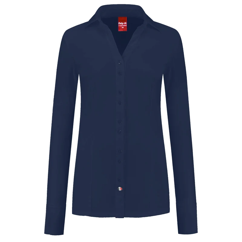Only-M Blouse Sporty Donkerblauw | Tall
