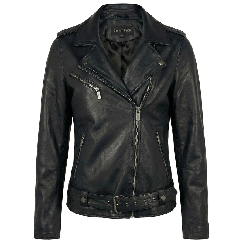 Transmission Bikerjack Leder Zwart | Tall