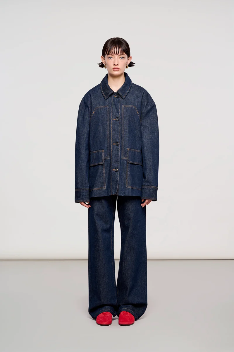 6600 FIELD JACKET ANTWERP IN DENIM RAW INDIGO