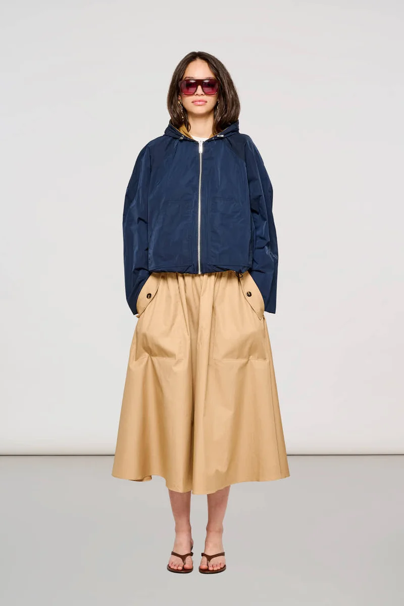 4000 Wien Reversible Short Jacket in Memory Total Eclipse + Chipmunk