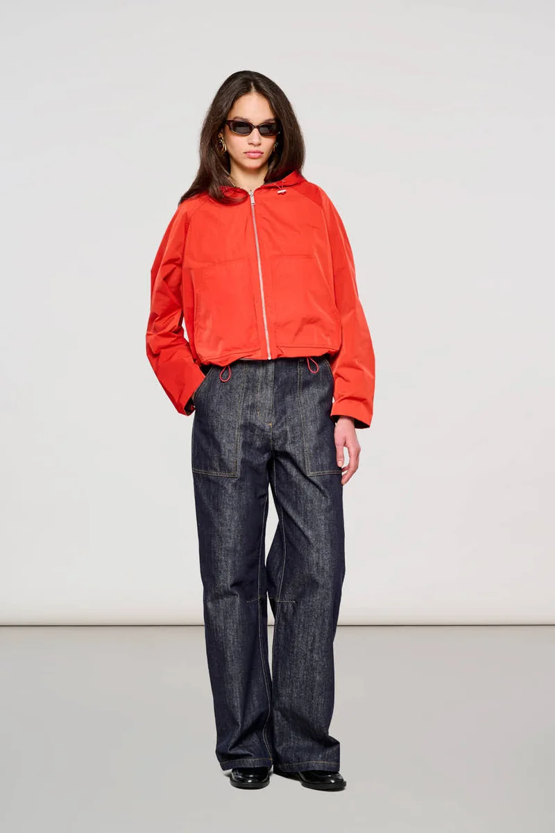 4000 Wien Reversible Short Jacket in Memory Molten Lava + Bitter Chocolate