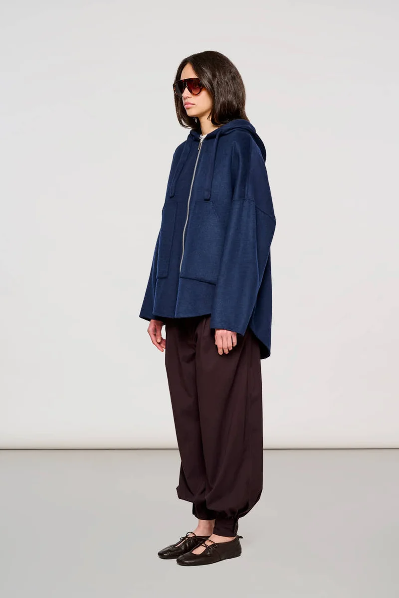 8100 Hackney Hoodie in Double Splittable Total Eclipse