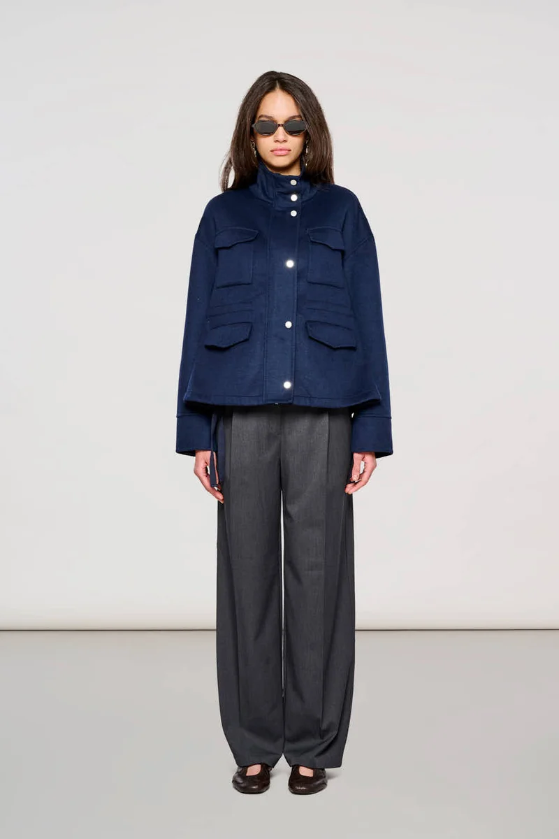 6200 Hackney Field Jacket in Double Splittable Total Eclipse