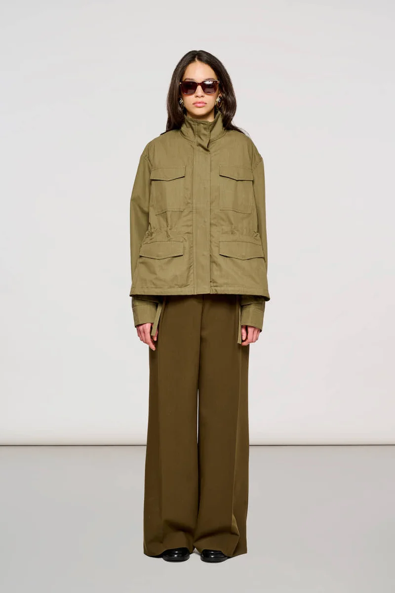 6300 Hackney Field Jacket in Cotton Tech Dark Olive