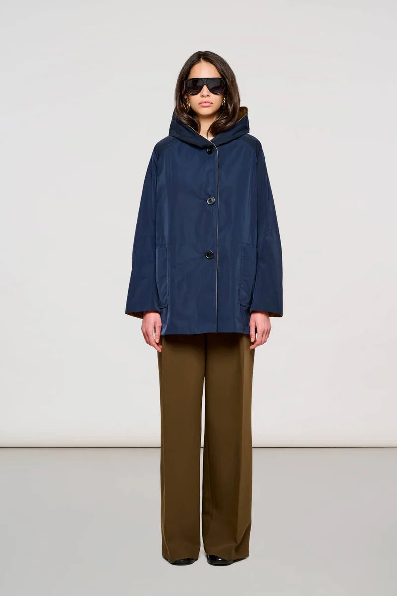 0900 Soho Reversible Short Jacket in Memory Total Eclipse + Chipmunk