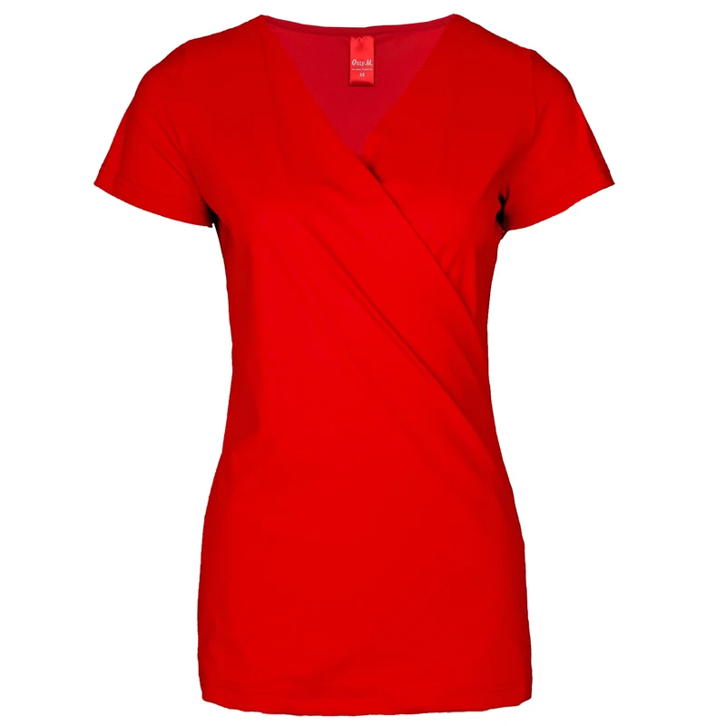 Only-M Top Overslag Rood | Tall