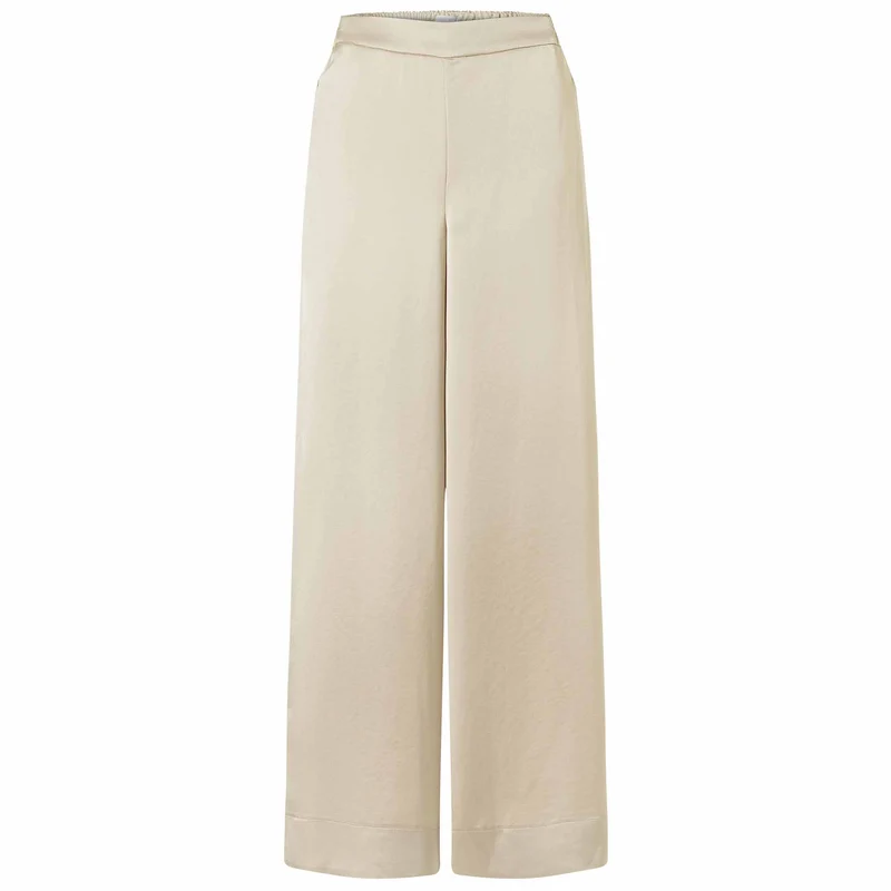Mac Broek Coralie Satin Gravel | Tall