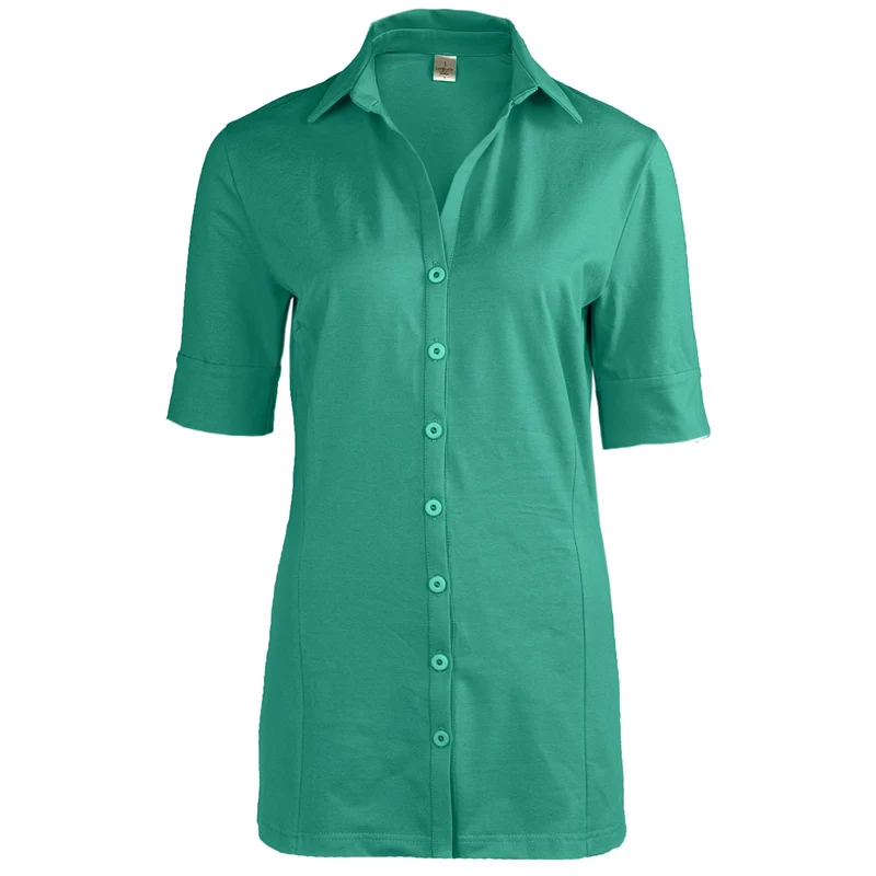 Longlady Blouse Daan Emerald | Tall