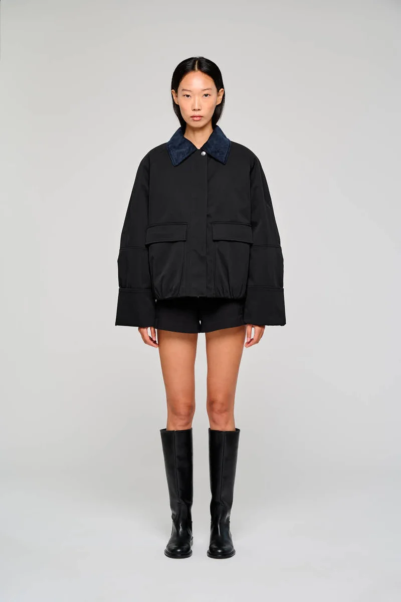 9321 GIACCA UTILITY CORTA NERO
