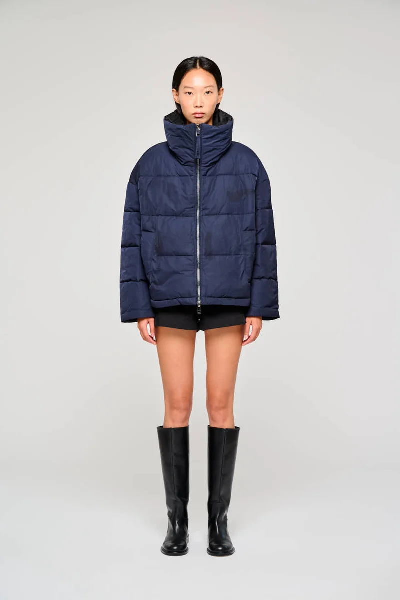 9314 PIUMINO IMBOTTITO IN NYLON IDROREPELLENTE BLU