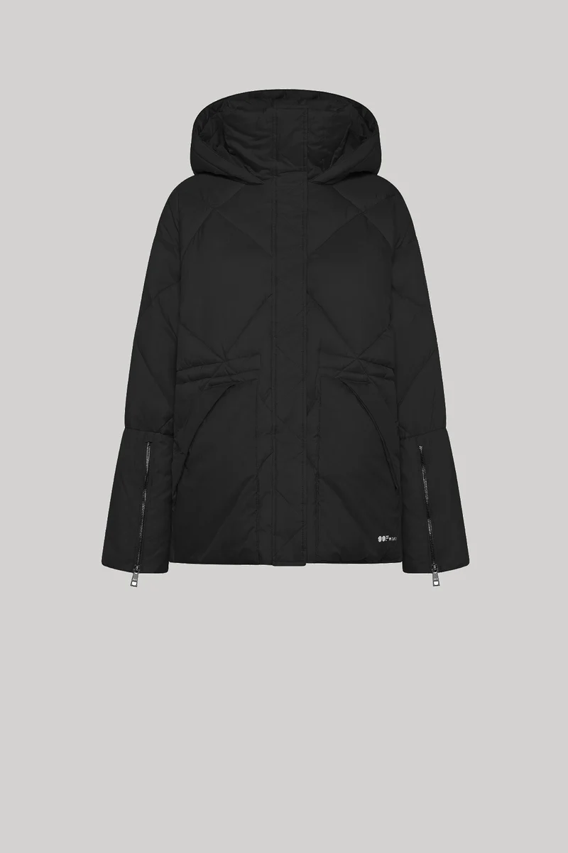 9334 GIACCA TRAPUNTATA CON COULISSE NERO