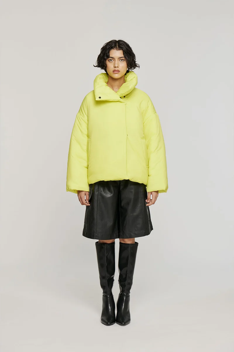 9336 PIUMINO IMBOTTITO IN NYLON IDROREPELLENTE LIME