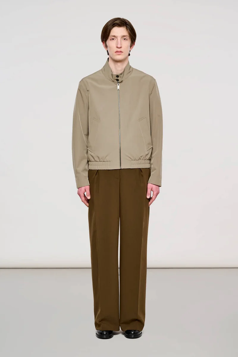 0500 York Short Jacket in Two Layers Burnt Olive